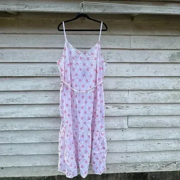 Universal thread, cotton, Sleeveless Maxi Sundress adjustable, straps Plus Size - Picture 5 of 9